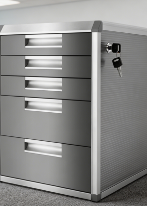 5-Layer Lockable Desktop Drawer Organizer